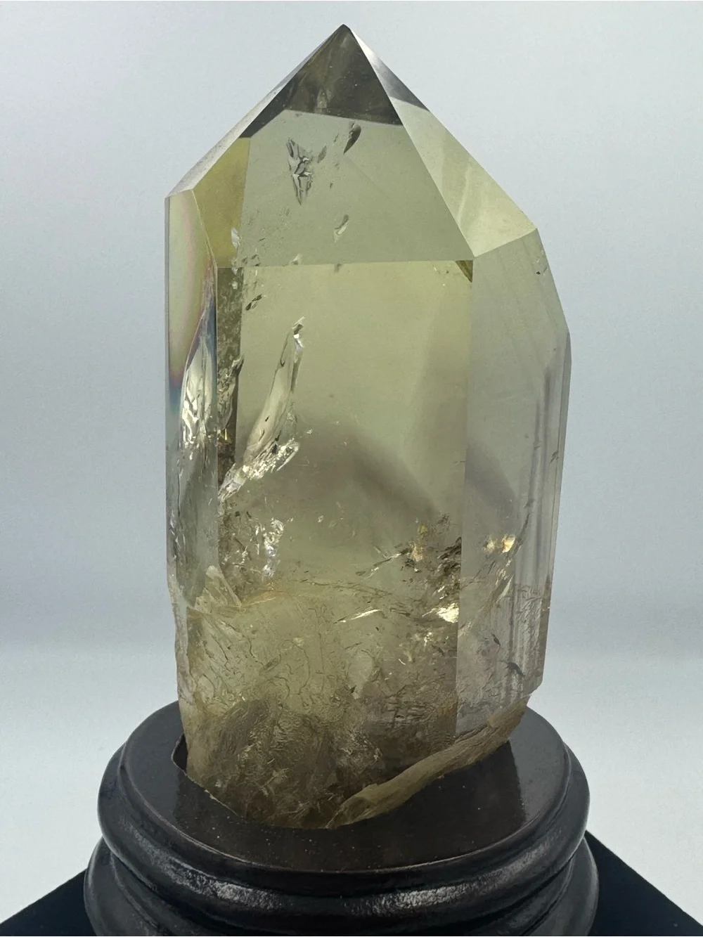 Citrine Point Crystal with Phantom Brazil